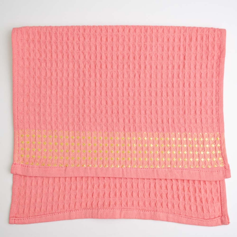 Рушник вафельний GM Textile 40х60см 280г/м2 (Рожевий)